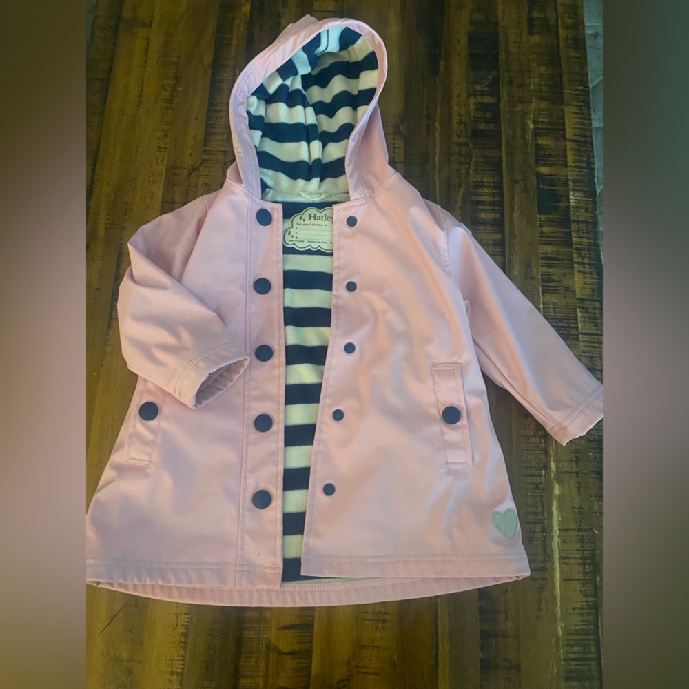 Hatley Navy and White Striped Jacket